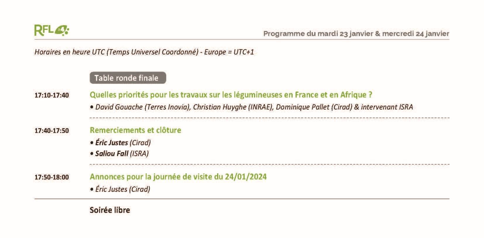 Programme mardi après-midi - 2ème partie Programme mardi après-midi - 2ème partie